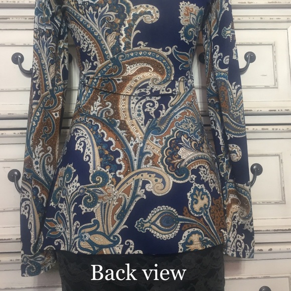 Glamorous Bronze & Deep Tones of Blue, Blouse from VENUS - Picture 7 of 11